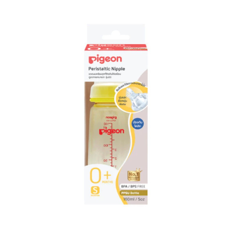 Pigeon พีเจ้น ขวดนม KPSU160 มล.จุกเสมือนฯมินิไซส์ 5 Oz +จุกมินิ SS