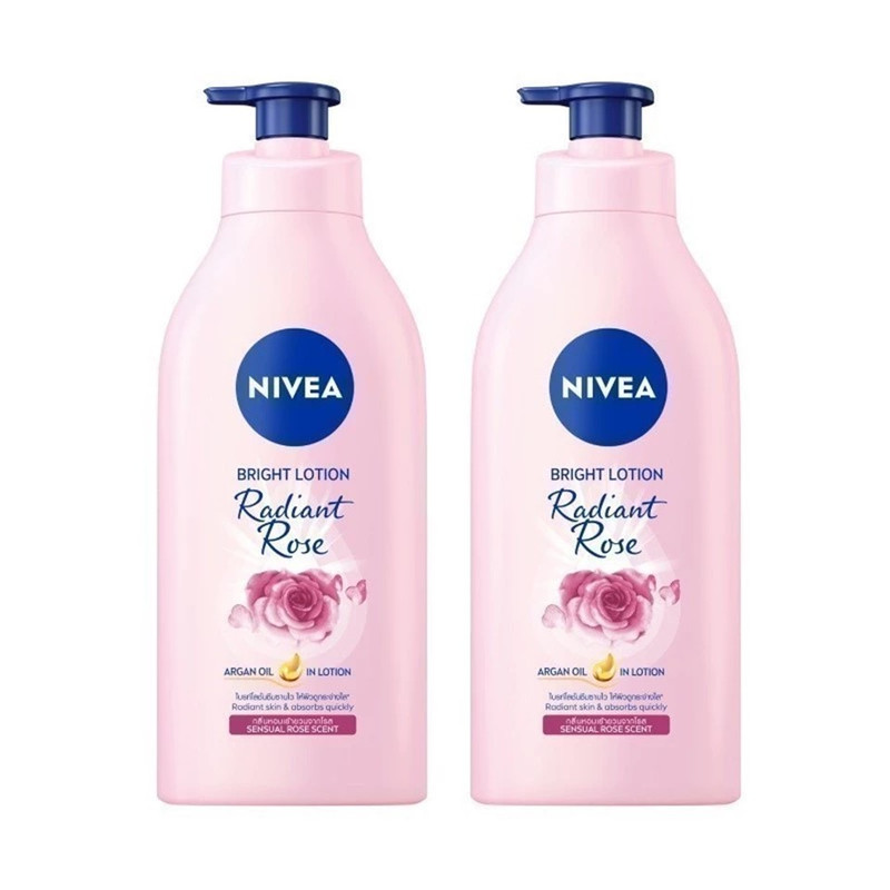 NIVEA Radiant Rose Bright Lotion 525 ml x 2