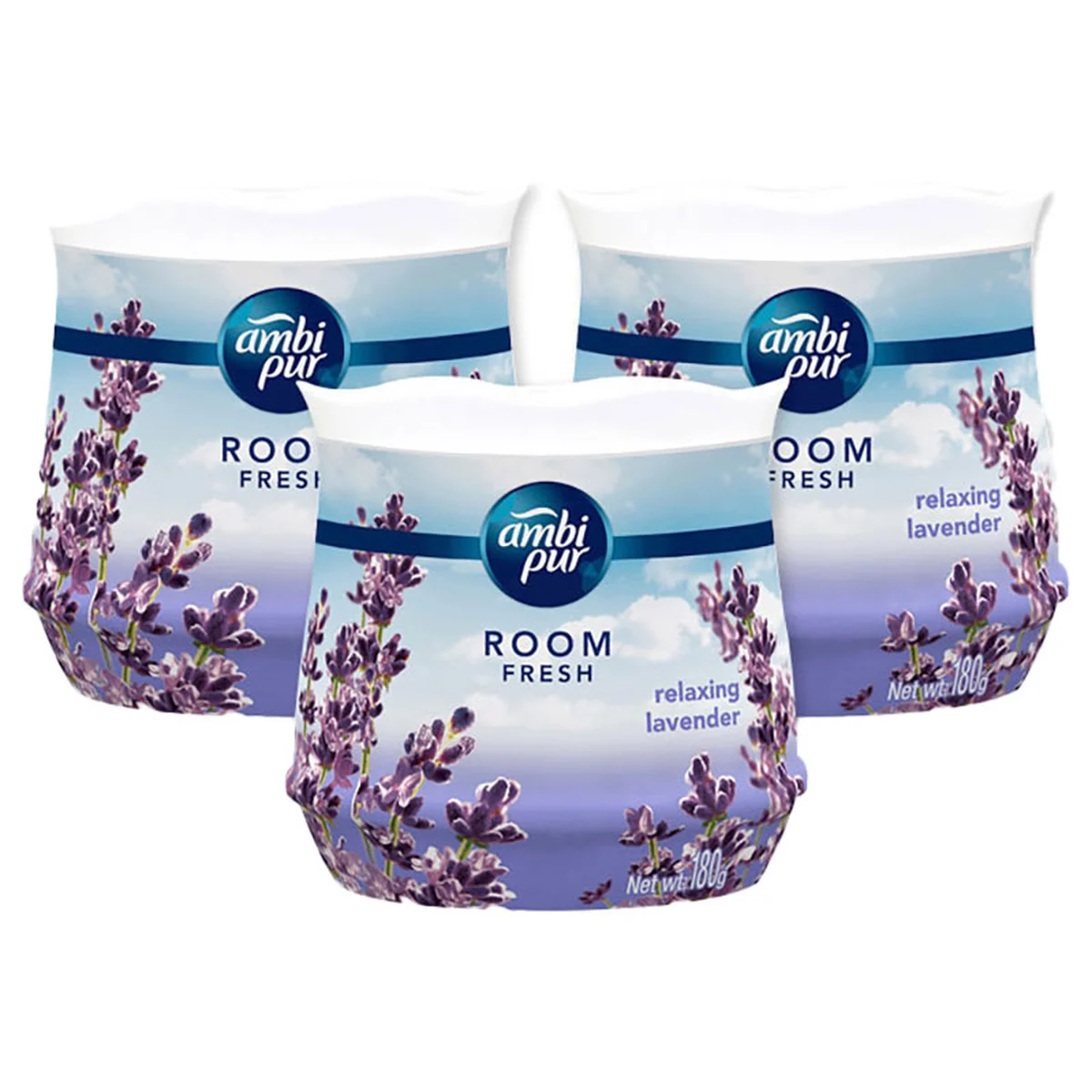 แอมบิเพอร์ เจลหอมปรับอากาศ กลิ่นลาเวนเดอร์ 180 ก. x 3