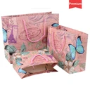 Thumbnail 1 of Matapat ถุงกระดาษพรีเมี่ยมกันน้ำ (เล็ก 19x14x8,1 ใบ) ถุงกระดาษของขวัญกันน้ำ ถุงกระดาษลายสวยๆ ถุงหิ้วกระดาษสีชมพู