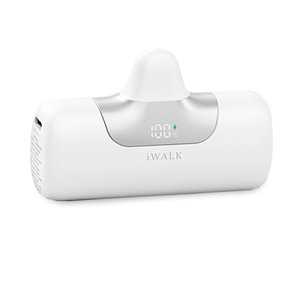 iWALK LinkPod5 แบตสํารองพกพาแบบหัวชาร์จไร้สายหัวTypeCความจุ 5500mAh ชาร์จเร็วสูงสุด 22.5Wสินค้ามีมอก. White