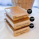 Thumbnail 3 of Matapat กล่องอาหารกระดาษ (1200 ml 2 ช่อง) กล่องไฮบริด กล่องอาหาร กล่องรักษ์โลก กล่องข้าวสีน้ำตาล กล่องข้าวน้ำตาลฝาใส (25ชุด/แพ็ค)