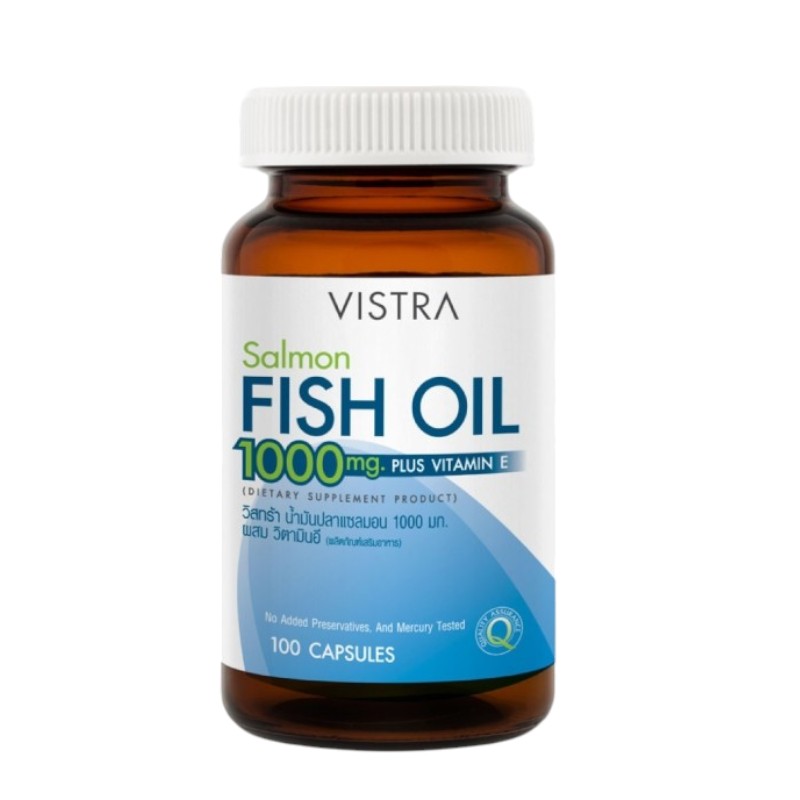 VISTRA Dietary Supplement Salmon Fish Oil 1000 mg Plus Vitamin E 145.91 g Tablets