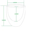 Thumbnail 3 of แก้วสองชั้น รักษาอุณหภูมิ ใส่เย็น-ร้อน จับไม่ร้อนมือ By Scanproducts Double Wall 2 Thermo  200ml =2ใบ