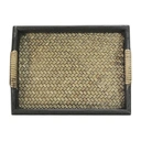 Thumbnail 1 of ถาดเสิร์ฟไม้ไผ่สานมีหู ขนาด 14x17 นิ้ว