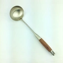 Thumbnail 1 of Twin Fish กระบวยด้ามสเตนเลส+ด้ามจับไม้ กระบวยสเตนเลส กระบวยสเตนเลสอย่างดี ผลิตจากสเตนเลสเกรด 304 ปลอดสนิม รหัส SL-787