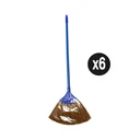 Thumbnail 1 of Dino Brand ไม้กวาดกลางเส้นพลาสติกแข็ง x 6 ชิ้น (คละสี) Plastic Broom-M x 6 piece