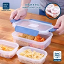 Thumbnail 2 of ซุปเปอร์ ล็อค กล่องถนอมอาหาร Next Series พร้อมกระเป๋า ลาย Japan รุ่น 2815 สีน้ำเงิน