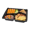 Thumbnail 3 of เอโร่ ถาดอาหาร 4 ช่อง พร้อมฝา แพ็ค 25 ชุด