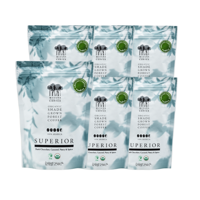 MIVANA ORGANIC ROASTED SUPERIOR GROUND 250G. X6