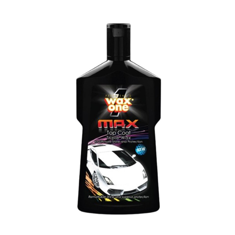 WaxOne Max Series ผลิตภัณฑ์ล้างขัดเคลือบรถยนต์ แชมพูรถผสมแว็กซ์ 2in1 แว็กซ์เคลือบเงารถยนต์ ขจัดคราบฝังแน่น 600ml