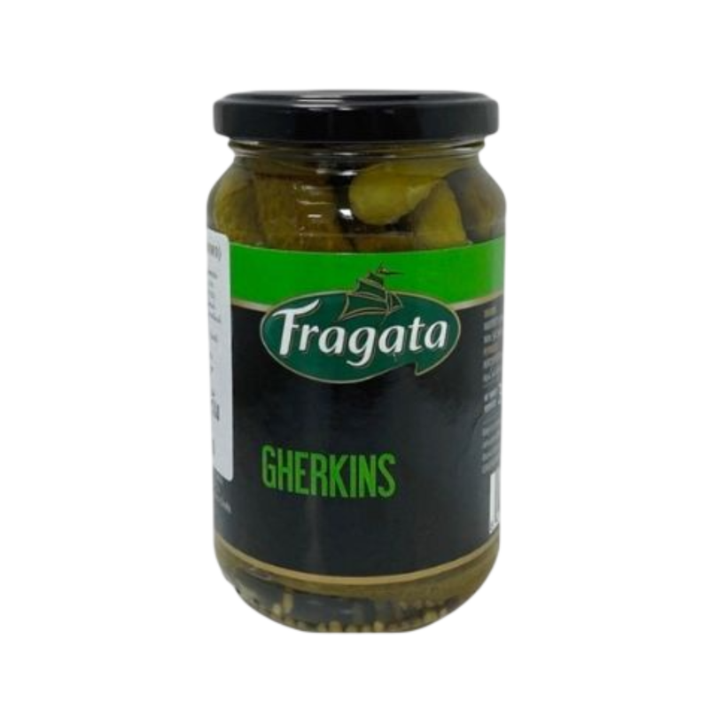 ฟรากาตา แตงดองเกอร์กิ้น 345 กรัม Fragata Whole Gheerkins in Brine 345 g.