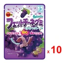 Thumbnail 2 of BOURBON Fettuccine Gummy with Concentrated Grape Juice, Gelatin, Pectin and Vitamin C - Italian Grape Flavor (Made in Japan) 50g x 10 packs