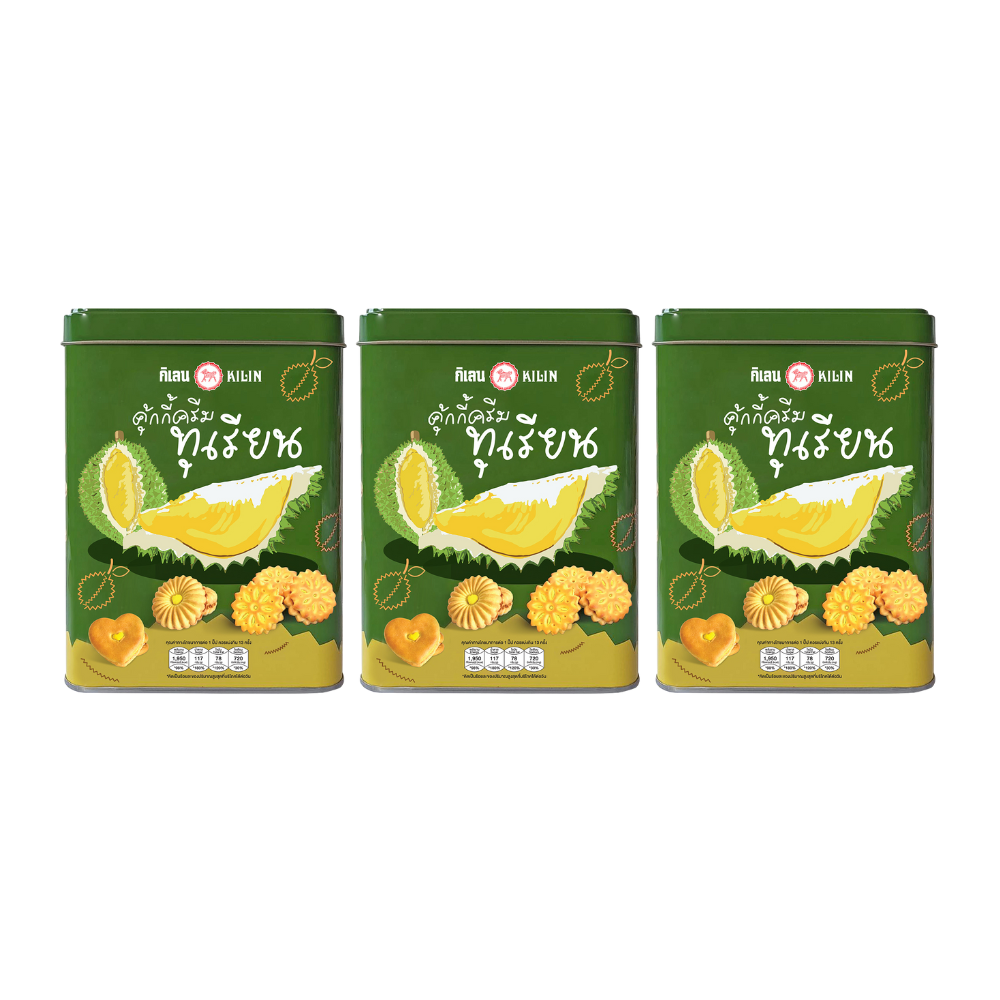 Kilin Biscuits in Tin Durain cream 400 g x 3