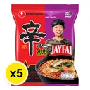 Thumbnail 2 of นงชิม เจ๊ไฝ บะหมี่กึ่งสำเร็จรูป รสต้มยำ 123 ก. x 5