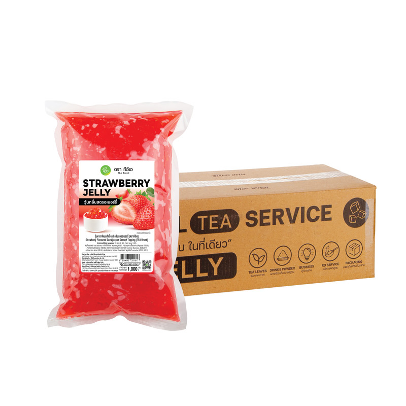 [CARTON] TEA Strawberry Jelly (1,000 g) x 12 Bags