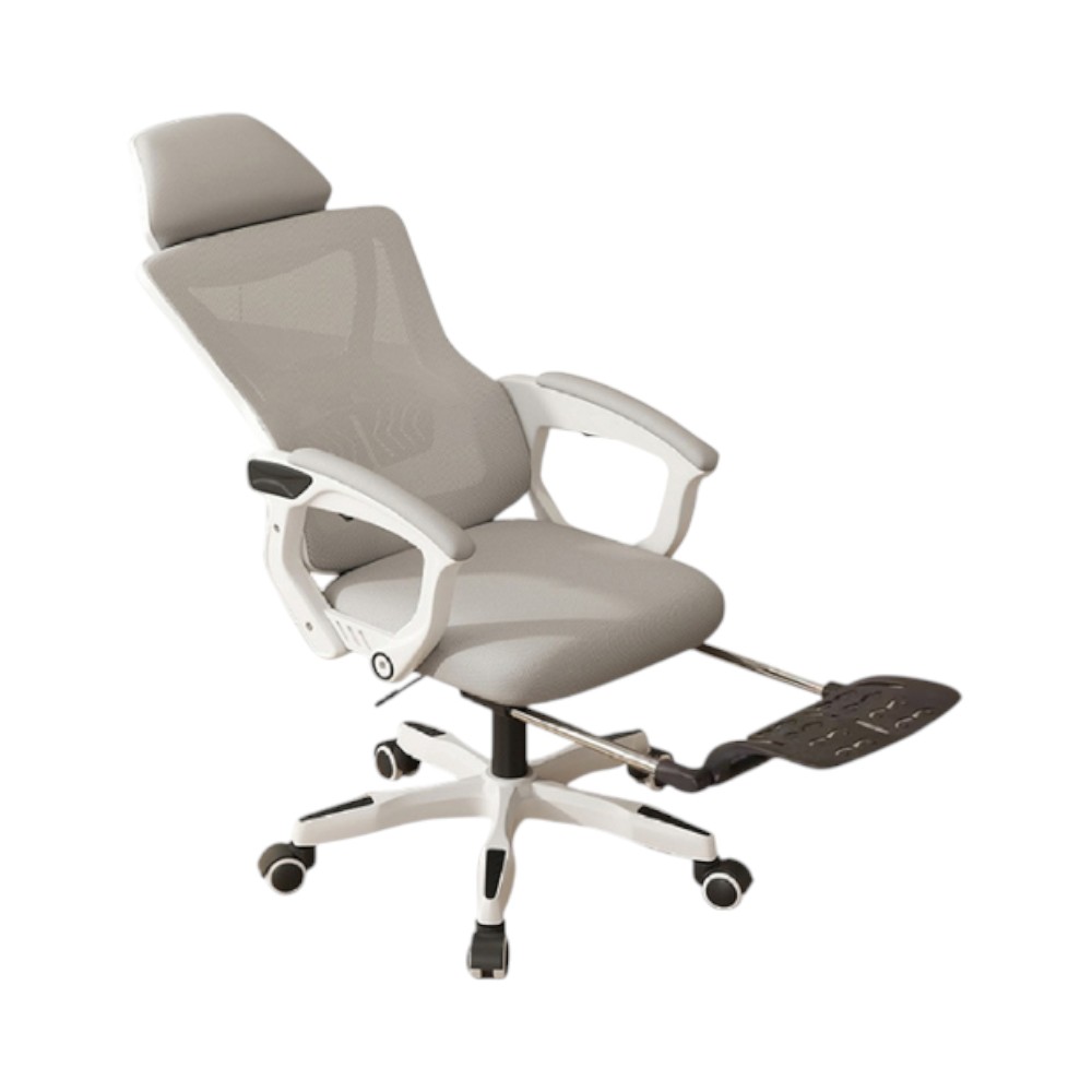 Elife เก้าอี้ทํางาน เอนได้ office chair เพื่อสุขภาพ สําหรับนั่งทํางาน ออฟฟิศ เล่นเกม Ergonomic chair ขาว*New