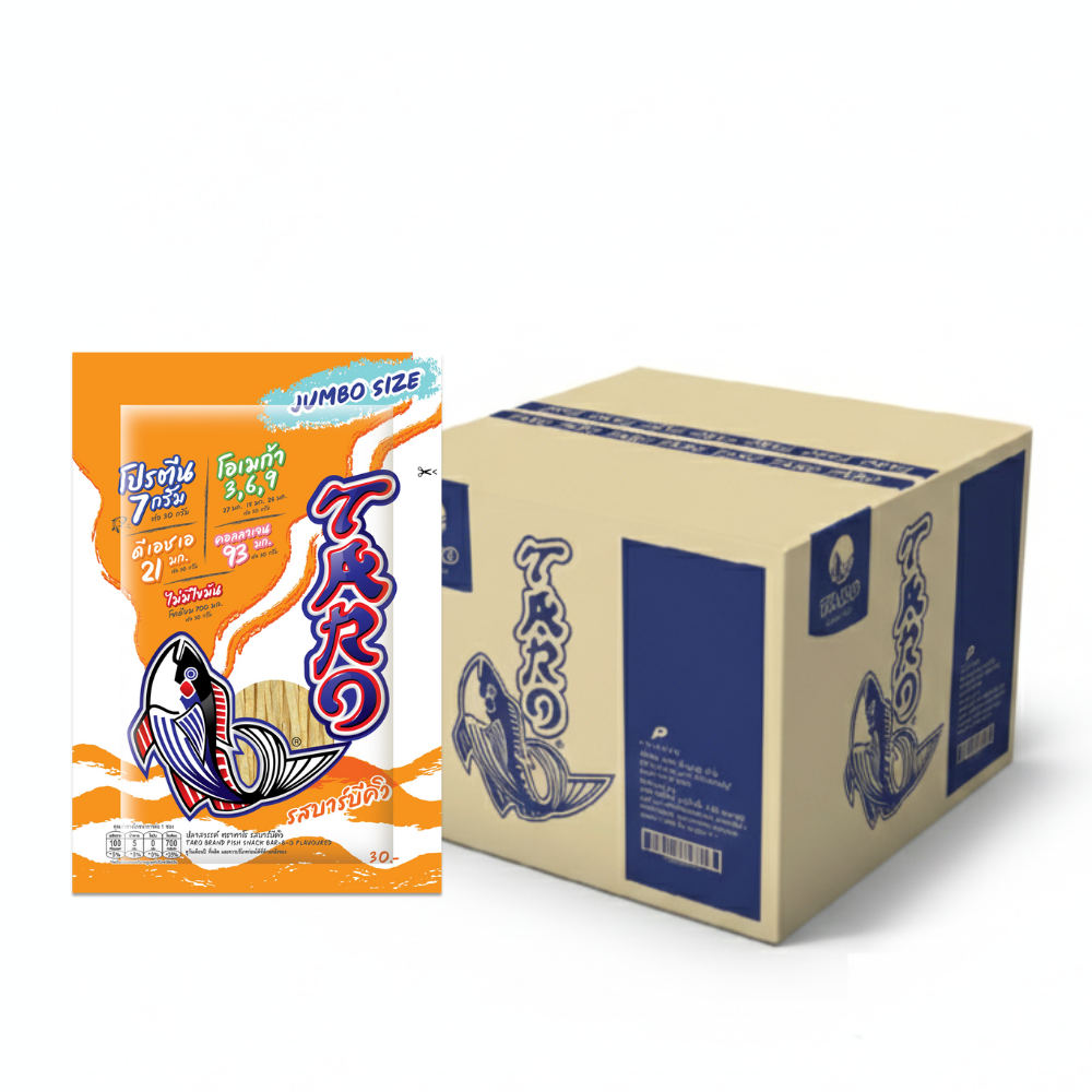 TARO FISH SNACK BARBECUE FLAVOURED 30G. X24