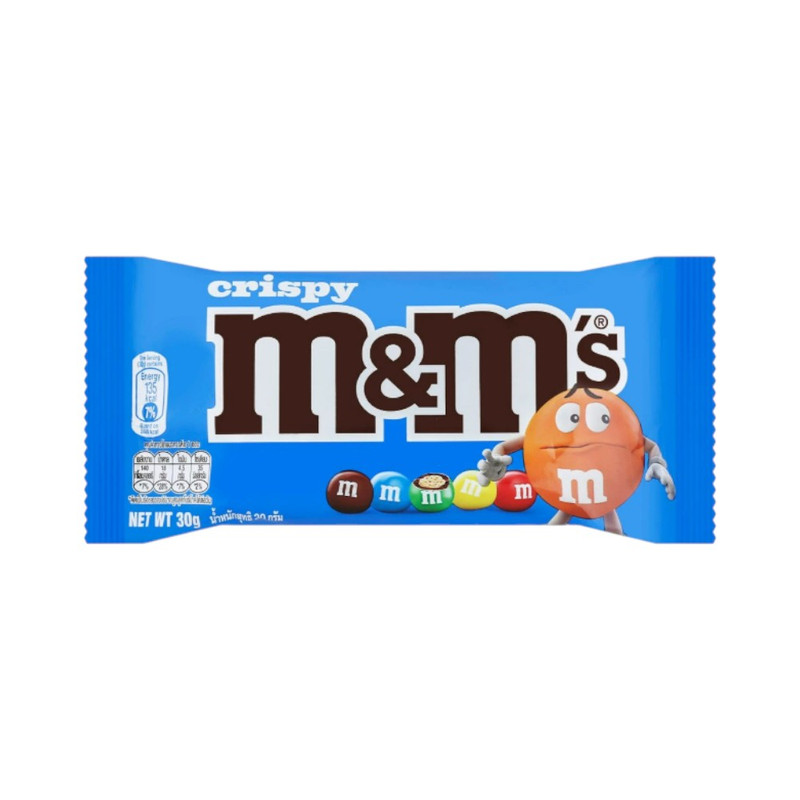 M&M's Crispy เอ็มแอนด์เอ็ม คริสปี้ ช็อกโกแลตนมไส้ข้าวพอง 30 กรัม