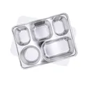 Thumbnail 1 of Empress World ถาดหลุมสแตนเลส 5 ช่อง ฝาปิดพลาสติก x 6