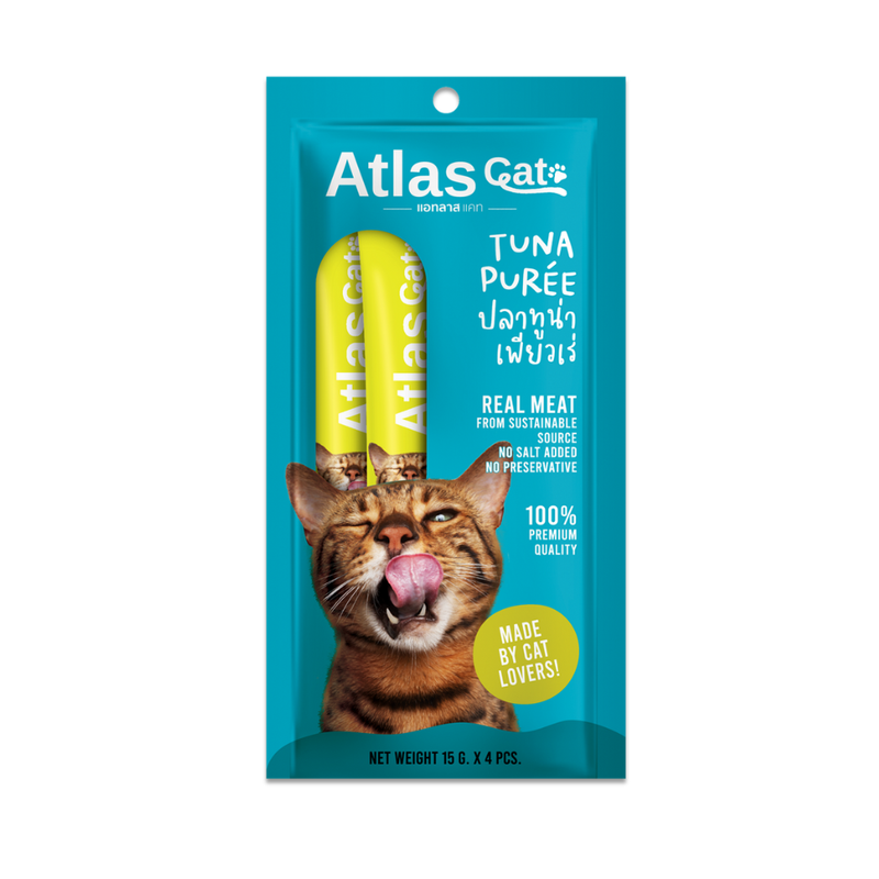 ATLAS CAT TUNA PUREE (15G.X4)