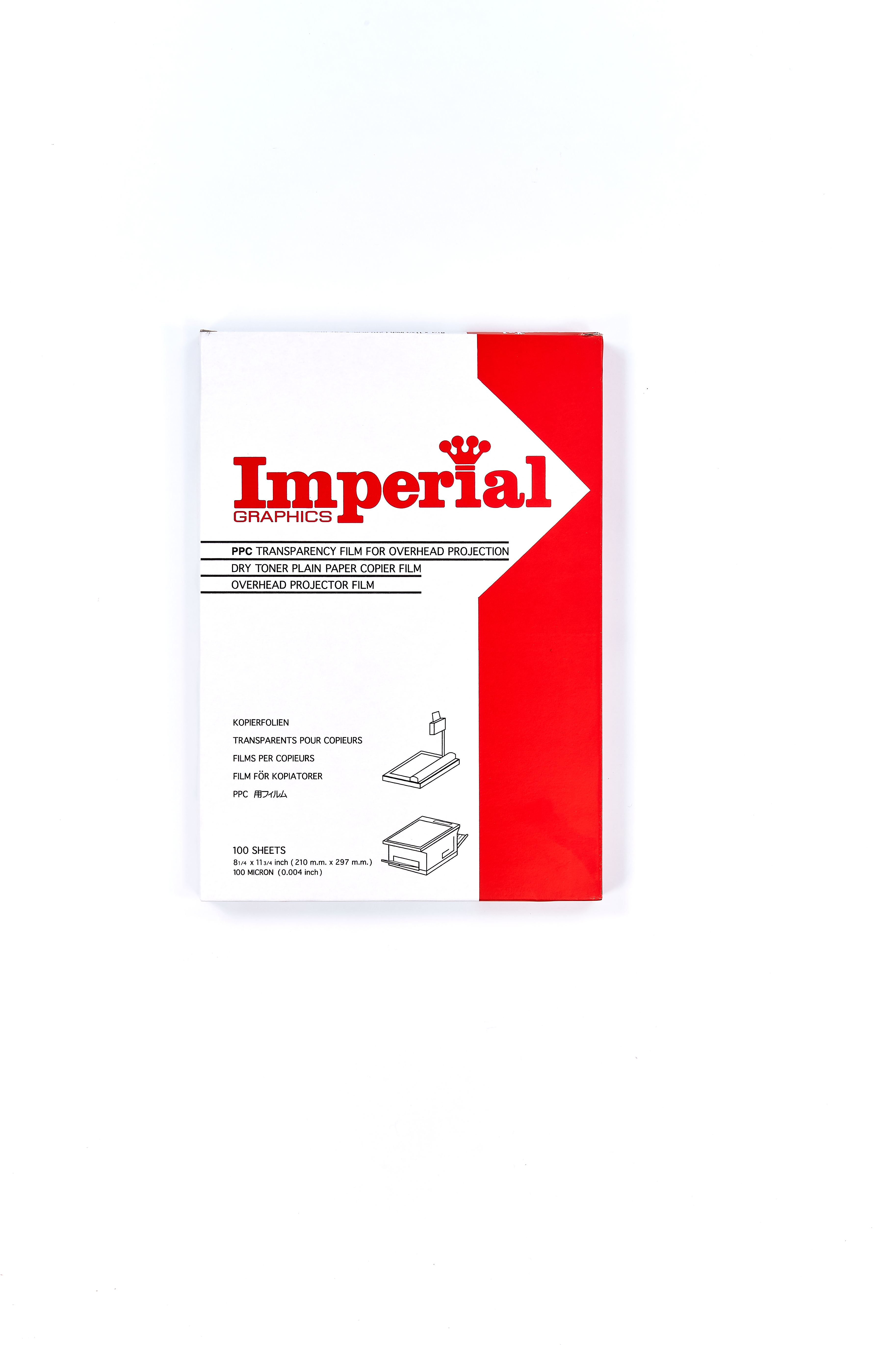 Imperial Copier Transparency Film 100 Micron A4 100sht.ฟิล์มใส