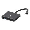 Thumbnail 3 of BLUE BOX Port Hub USB Type-C Hub 3-in-1 Silver Grey