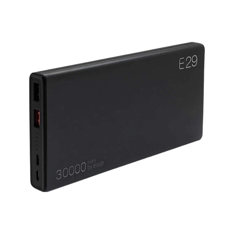 Orsen by Eloop E29 30000mAhแบตสํารอง PD 20W ชาร์จเร็ว Power Bank Fast Charge Black