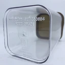 Thumbnail 4 of Jomphan กระบอกพลาสติกสี่เหลี่ยม PS 125cc (ฝาสีขาว 12 ชุด) G.199PS