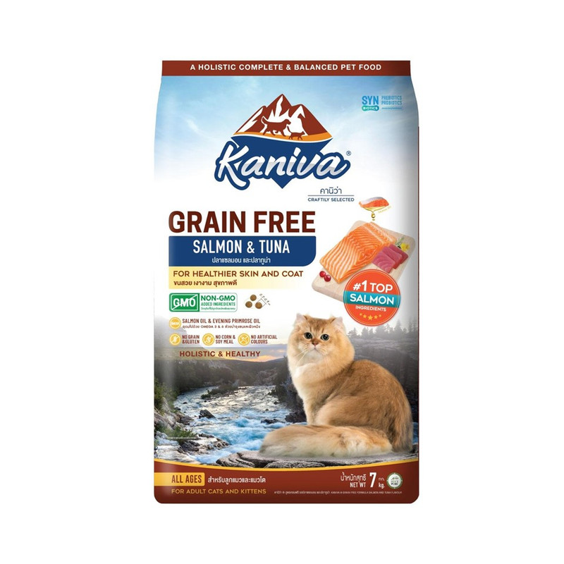 KANIVA Cat Food Grain Free Cat Food Salmon And Tuna Recipe 7 kg