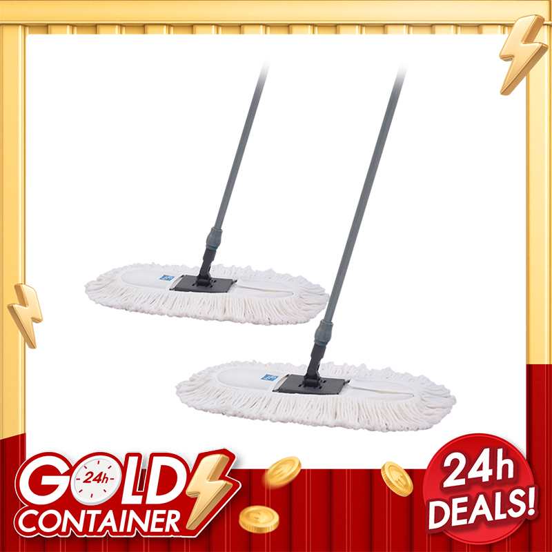 Poly-Brite Super cotton duster mop - 60 cm. (White) 2 pcs.