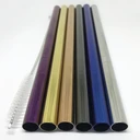 Thumbnail 3 of RePlanetMe หลอดชานมไข่มุกสแตนเลสพร้อมแปรง (แถมฟรี ถุงผ้าใส่หลอด) Bubble Tea Metal Straw Set (Free - Straw Pouch) ดำ (Black)