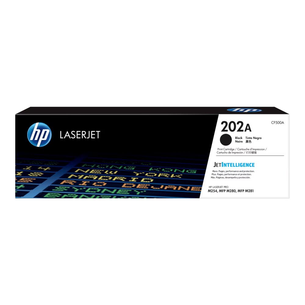 HP TONER (หมึกสําหรับเครื่องพิมพ์) 202A BLACK ORIGINAL LASERJET TONER CARTRIDGE (CF500A)