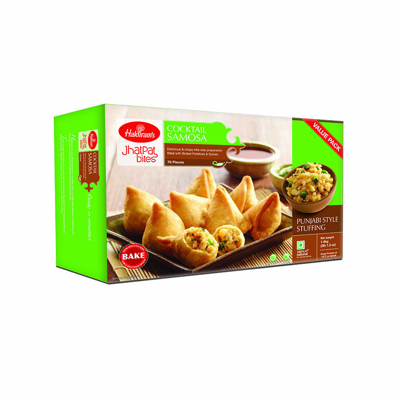 HALDIRAM'S Frozen Delicious & Crispy Bite Samosa 20 g 70 pcs | Makro PRO