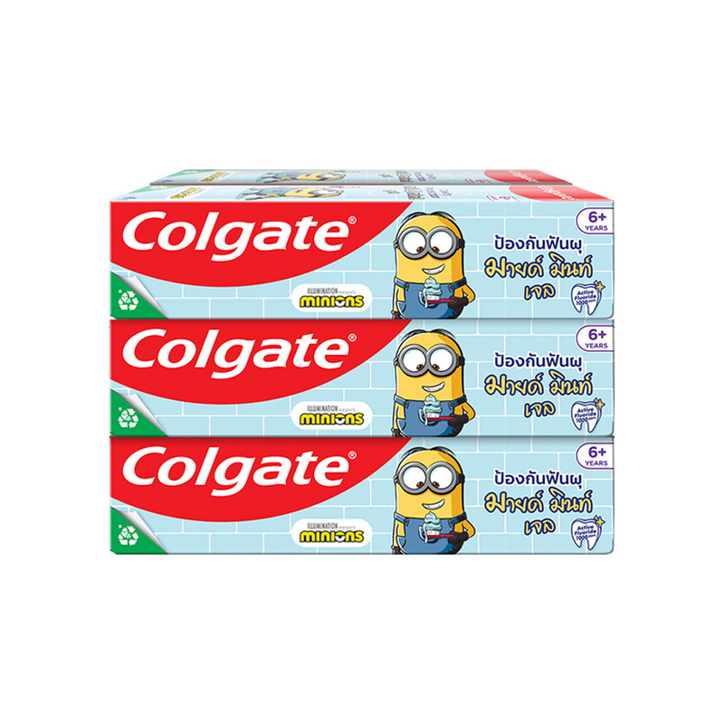 Colgate Toothpaste Kids Minions Mild Mint Gel 40g x 6