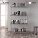 Thumbnail 4 of MZG ชั้นวางของปรับระดับ 4 ชั้น ขนาด 90x45x165 ซม. สีโครเมี่ยม รับน้ำหนัก 600 กิโลกรัม