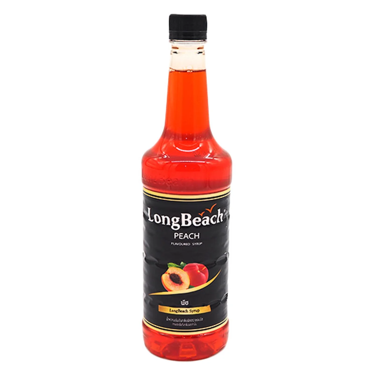LONGBEACH Peach Flavored Syrup 740 ml