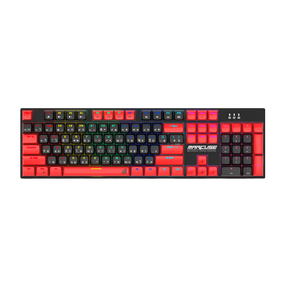SIGNO Gaming Keyboard Mechanical MARCUSE KB-727 Black/Red (Blue Switch)