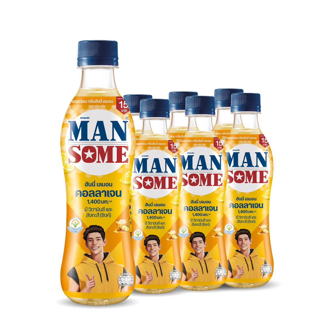 MANSOME Collagen Honey Lemon 310 ml x 6
