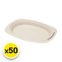 Thumbnail 2 of เกรซ ซิมเปิล จานวงรีขอบสี่เหลี่ยม ขนาด 6.5 นิ้ว 50 ชิ้น