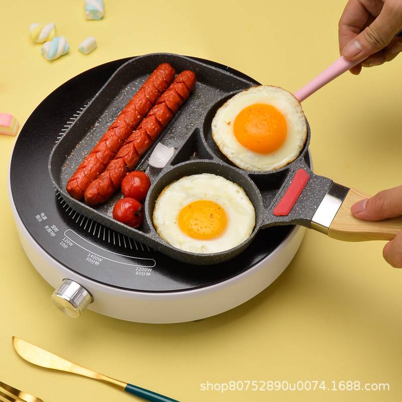 Lza กระทะทอดไข่ดาว 2 หลุม รุ่น Sku Bbq-b5/bbq B4