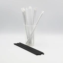 Thumbnail 1 of OPure หลอดพลาสติกหักงอ ขนาด 6 มิล ยาว 21 ซม. (*สีดำ-ห่อกระดาษ) จำนวน 5,000 ชิ้น