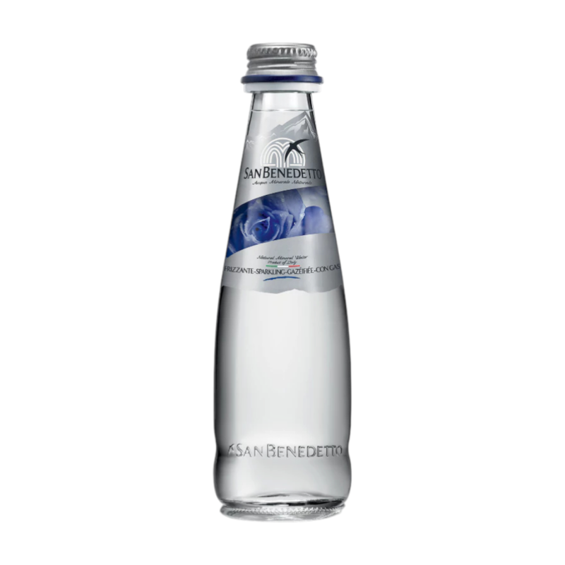 San Benedetto Sparkling Mineral water Prestige Glass 0.25 L | น้ําแร่สปาร์คกลิ้ง ขวดแก้ว 0.25ล.