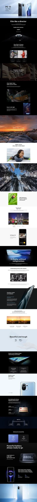 Thumbnail 3 of Xiaomi Mi 11 5G (8/256GB) Midnight Gray