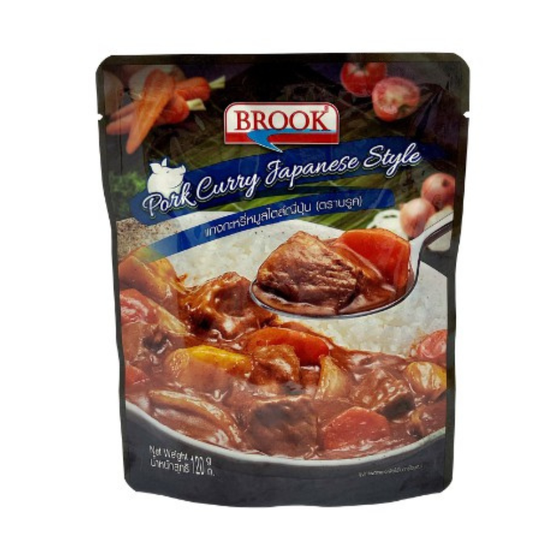บรูค แกงกะหรี่หมูสไตล์ญี่ปุ่น 120 กรัม Brook Pork Curry Japanese Style 120 g.