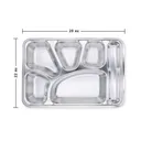 Thumbnail 3 of Empress World ถาดหลุมสแตนเลส 6 ช่อง ที่วางช้อนส้อม พร้อมฝาปิดพลาสติก x 6