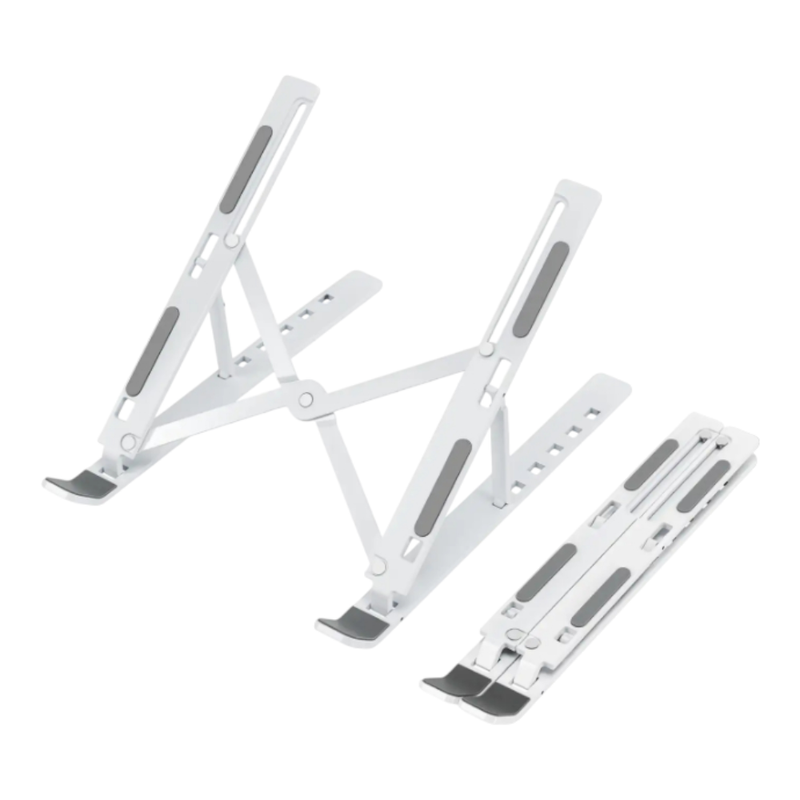 Deli แท่นวางโน๊ตบุ๊ค พกพาสะดวก ปรับได้ 6 ระดับ สีขาว รุ่น VS780 1ชิ้น White