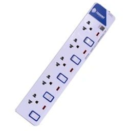 Thumbnail 2 of TOSHINO TIS Plug 5 Way 5 Switch 3M. (ET-915) White