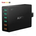 Thumbnail 1 of Aukey อะแดปเตอร์ชาร์จเร็ว​ ชาร์จด่วน QC 3.0 2 ช่อง + ชาร์จเร็ว AiPower 4 ช่อง รุ่น PA-T11