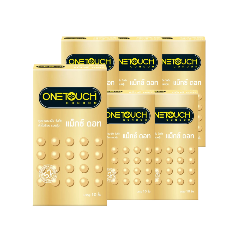 Onetouch ถุงยางอนามัย วันทัช แม็กซ์ ดอท รุ่น Family Pack 10s x 6